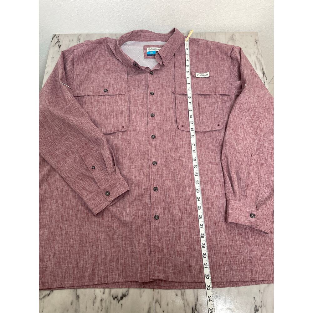 Magellan Outdoors Fishing Shirt 3XL Mens Long Sleeve Button Up Moisture Wicking - Picture 7 of 11